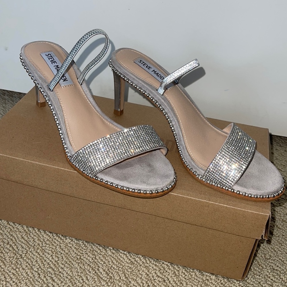 Steve Madden Rhinestone Heels✨ - Picture 3 of 6